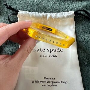 Kate Spade Yellow Jeweled Bangle Bracelet